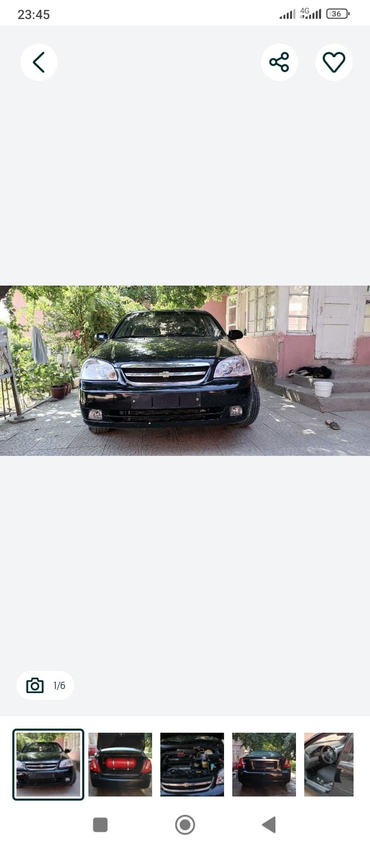 ГБО СПГ LACETTI SX 1.8L 2 поз. Йили 2006 йил. Ранги ҚОРА. Пробег 497 000 км.