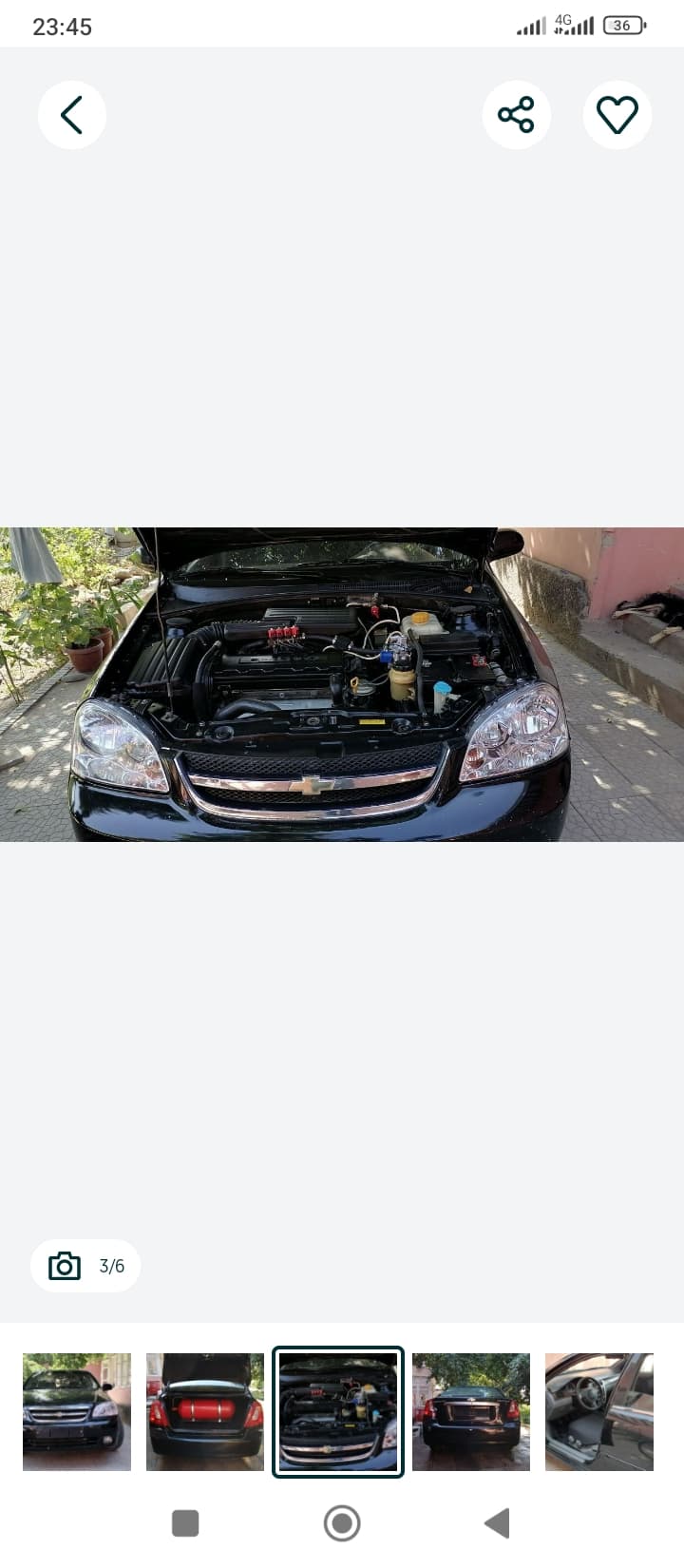 ГБО СПГ LACETTI SX 1.8L 2 поз. Йили 2006 йил. Ранги ҚОРА. Пробег 497 000 км.