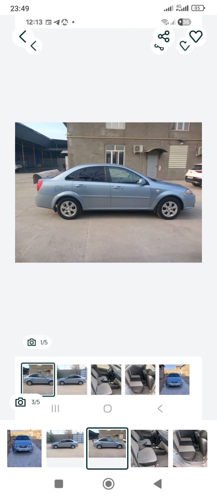 Gentra Gentra tezkor ijaraga beriladi.