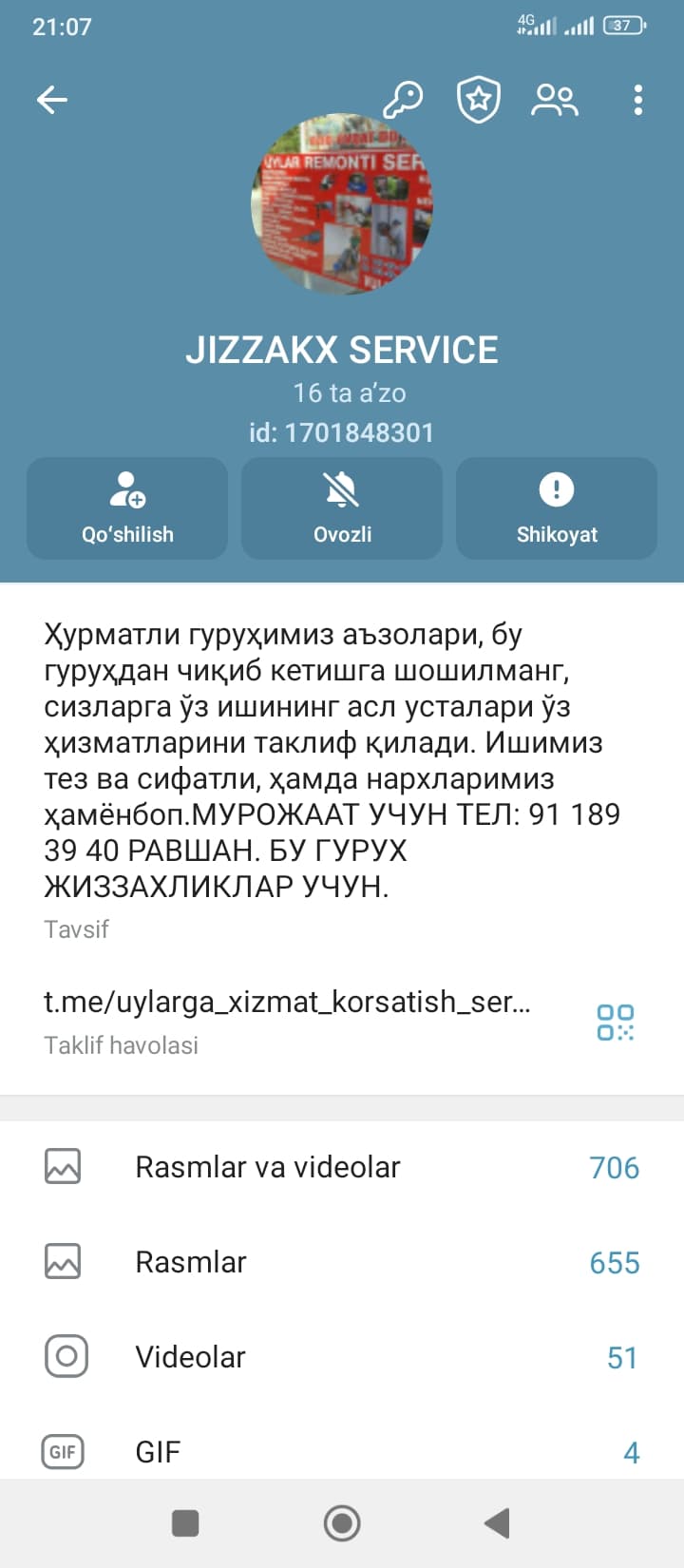 Unversal ustalar xizmati