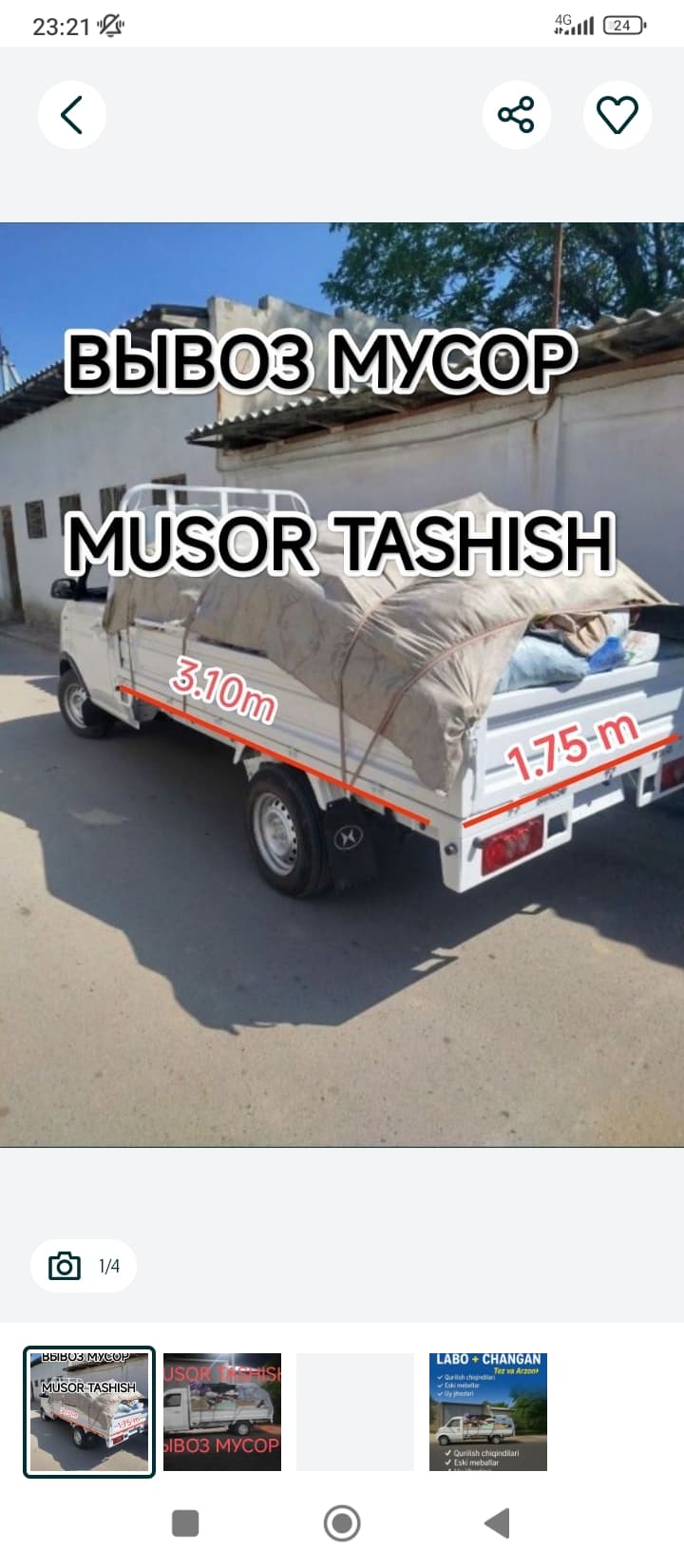 Chiqindilarni olib tashlash. 24/7 chiqindilarni yig'ish