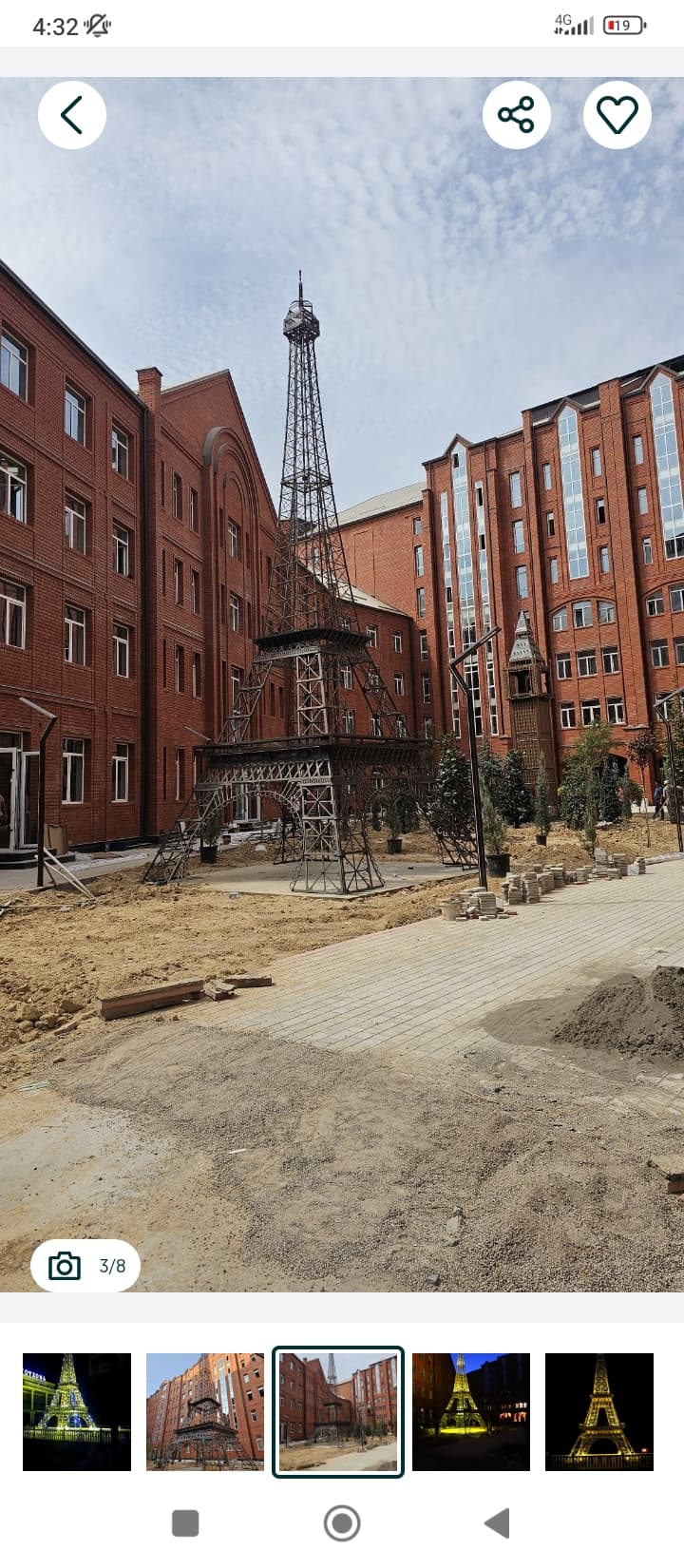 Макет эйфелевая башня