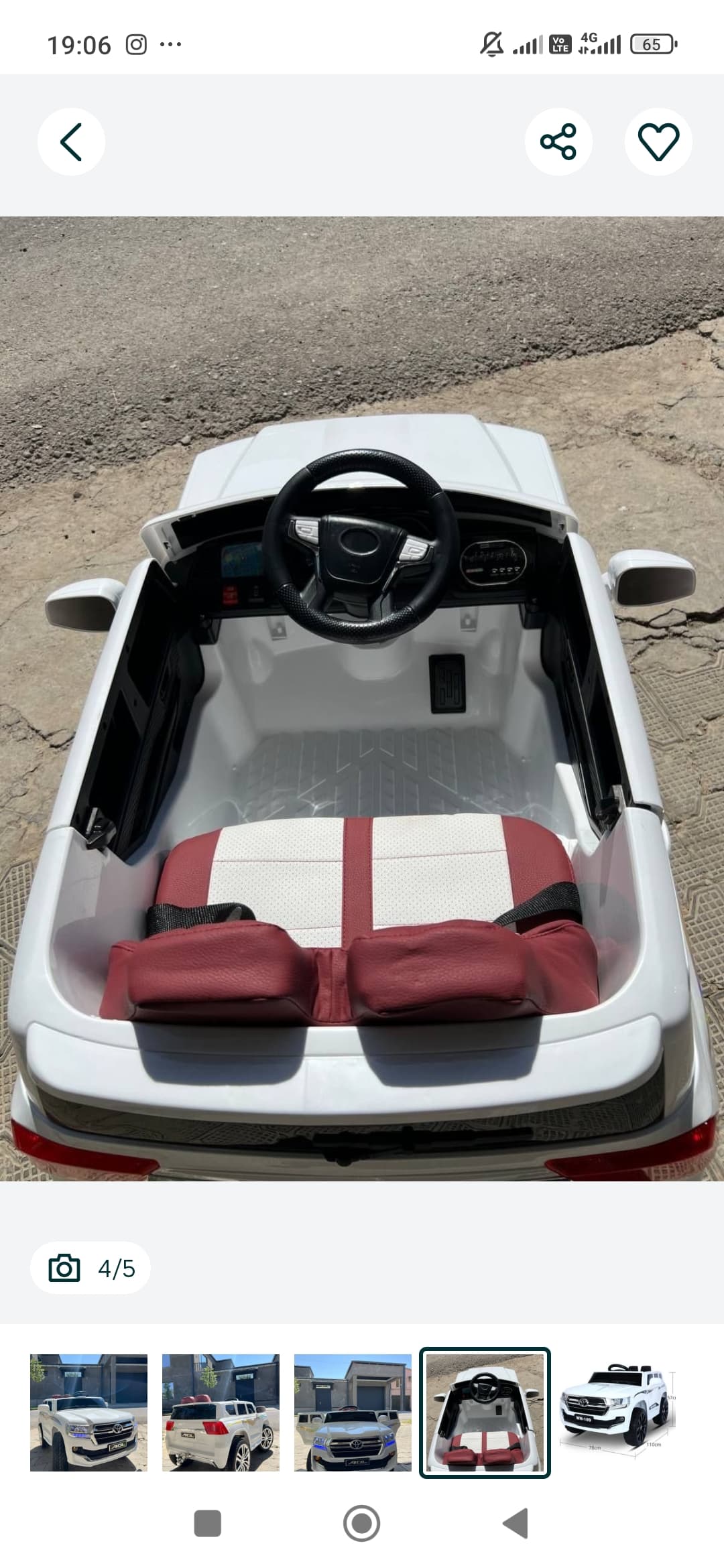 Toyota bolalar mashinasi