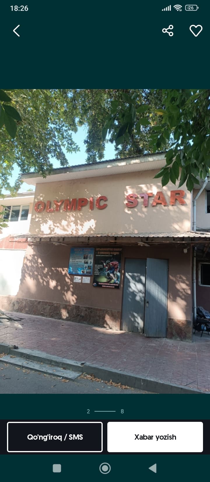 Barchani sport zalimizga tashrif buyurishga taklif qilamiz.