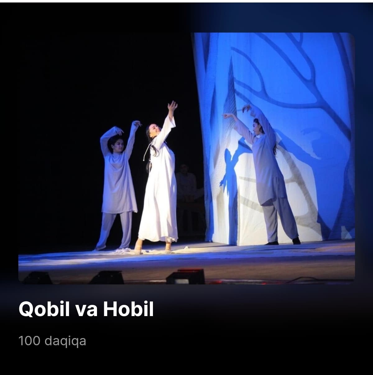 Qobil va Hobil teatr dasturi 28-yanvar 18:00 da