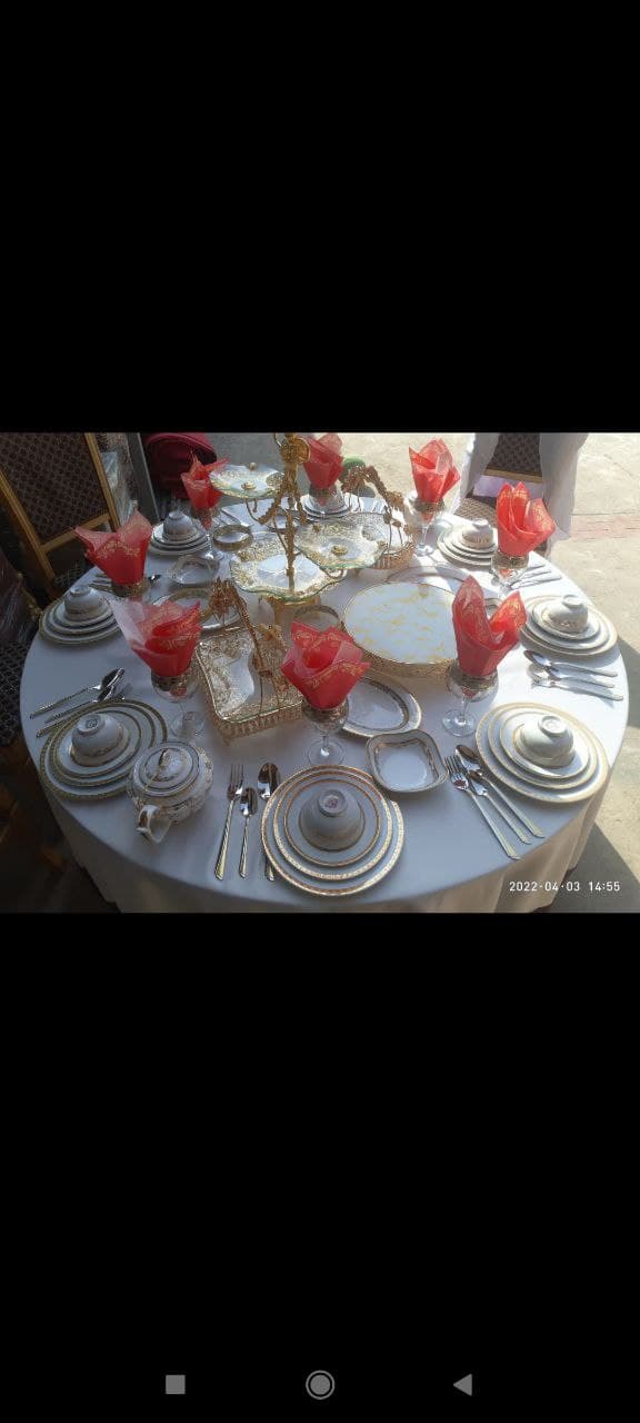 Rental Table Chair Dish Tray