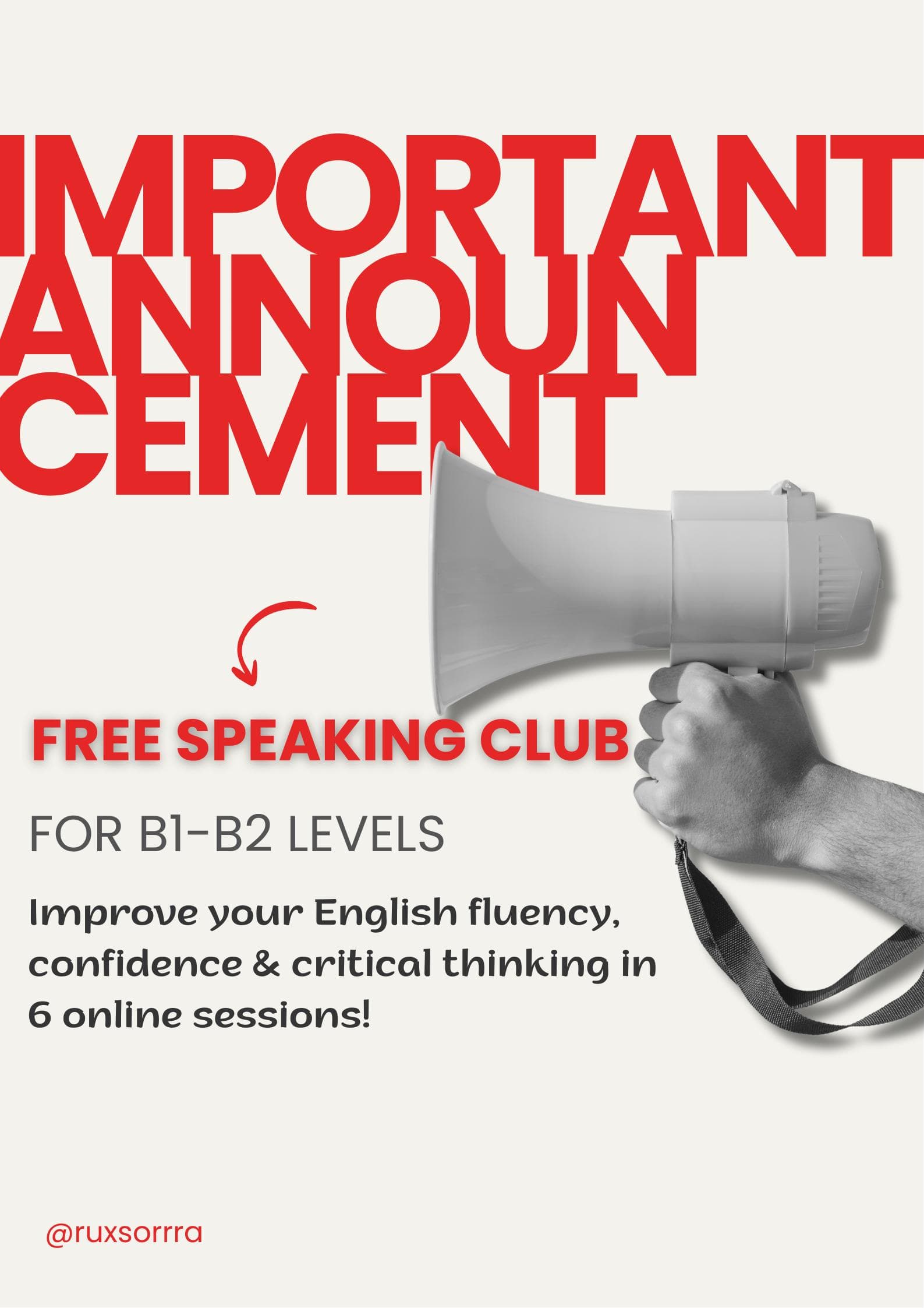 Join the Free Online English Speaking Club!