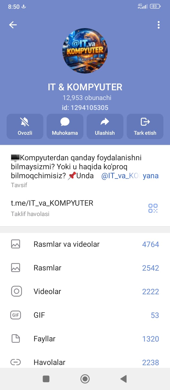 IT va kompyuterga oid reklamalaringizni, oʻquv kurslaringizni, bilim almashuv dasturlarngizni reklama qilishingiz mumkin.