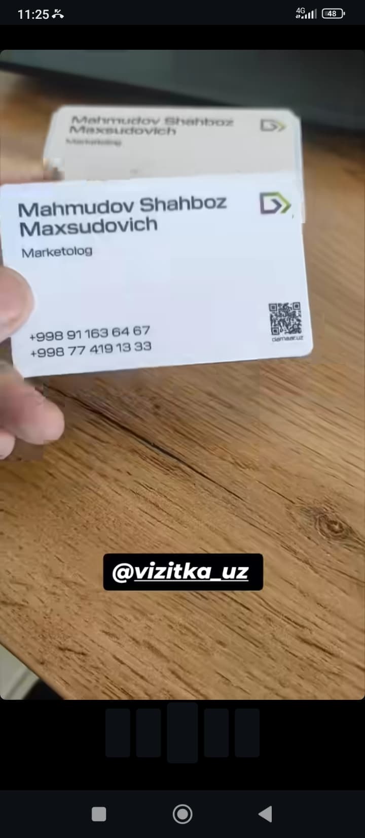 Vizitka uz