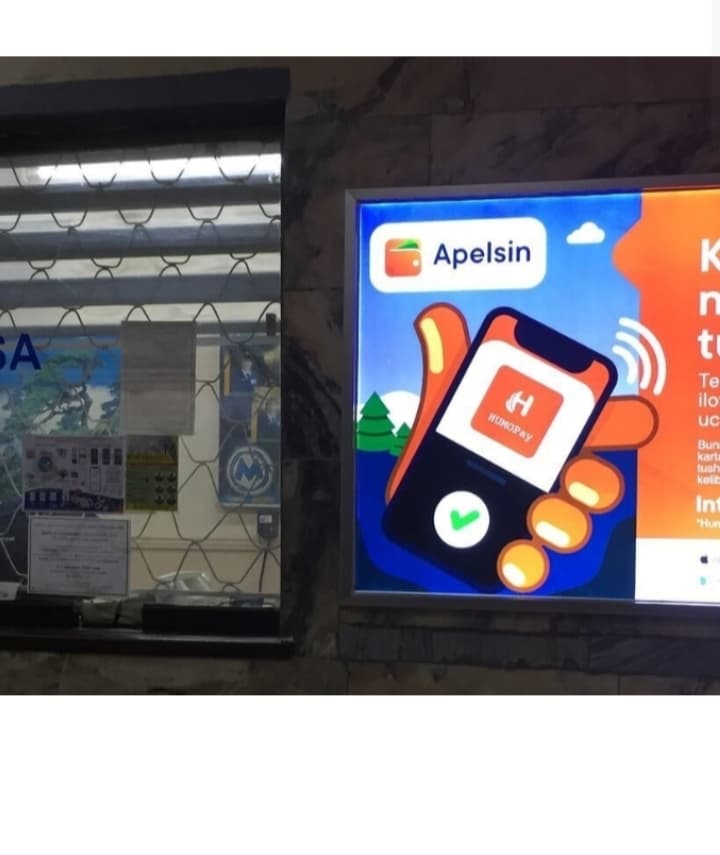 Metro Kassa yoniga reklama oʻrnatish