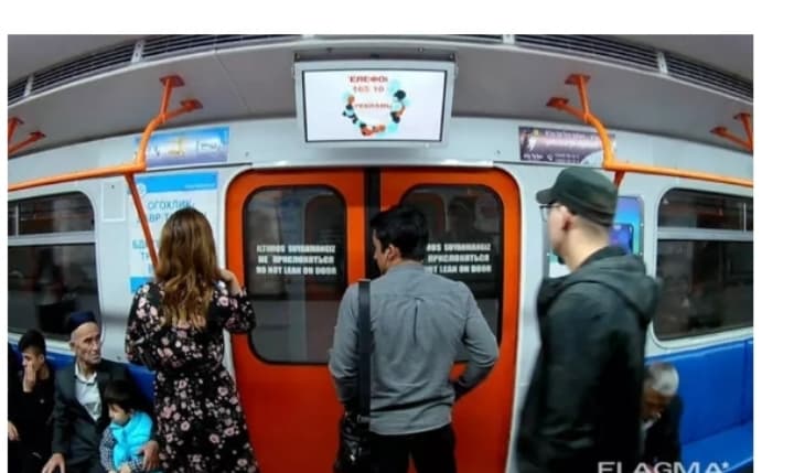 Metro monitorlarida reklama