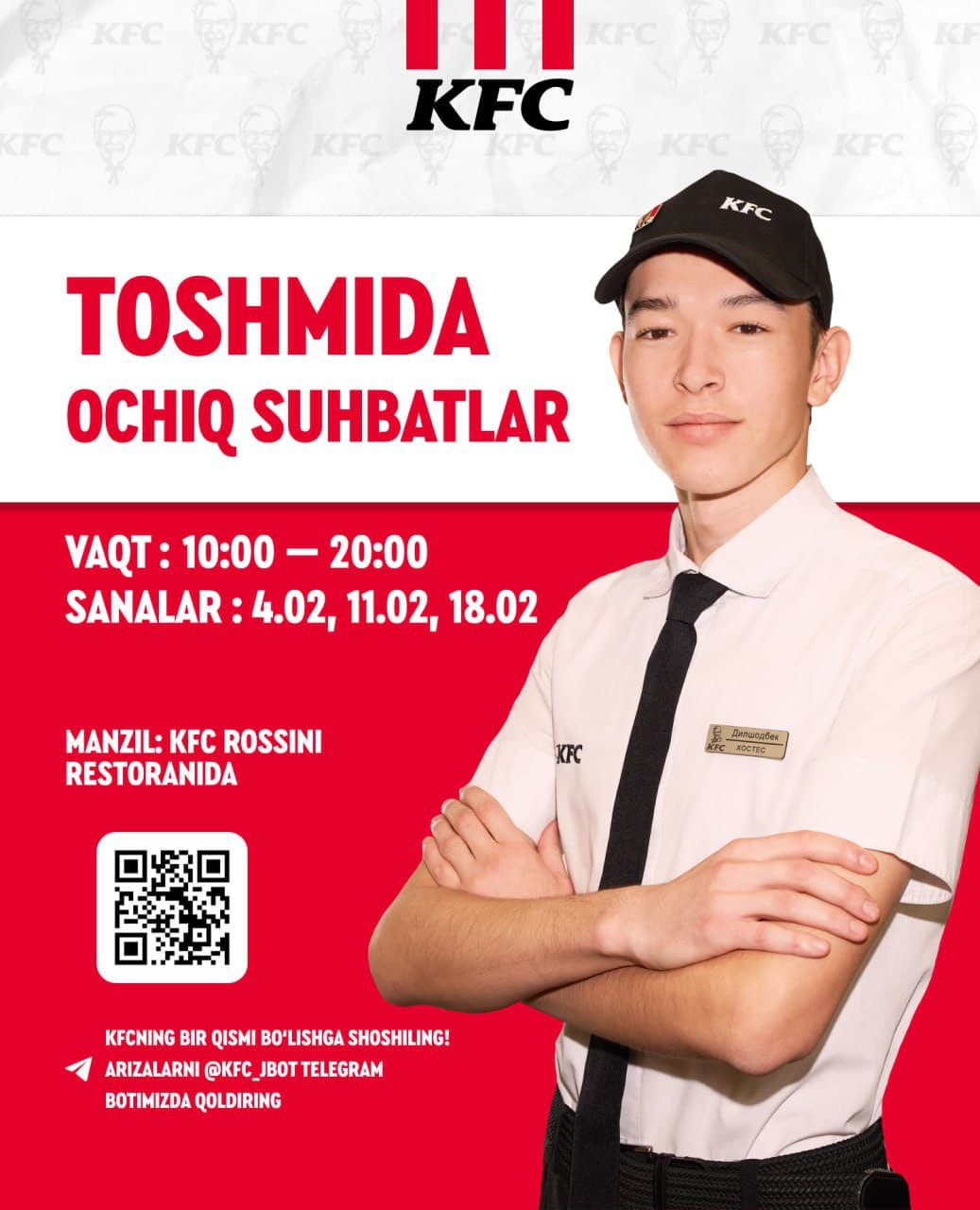 ToshMi filialiga ochiq suhbatlarga