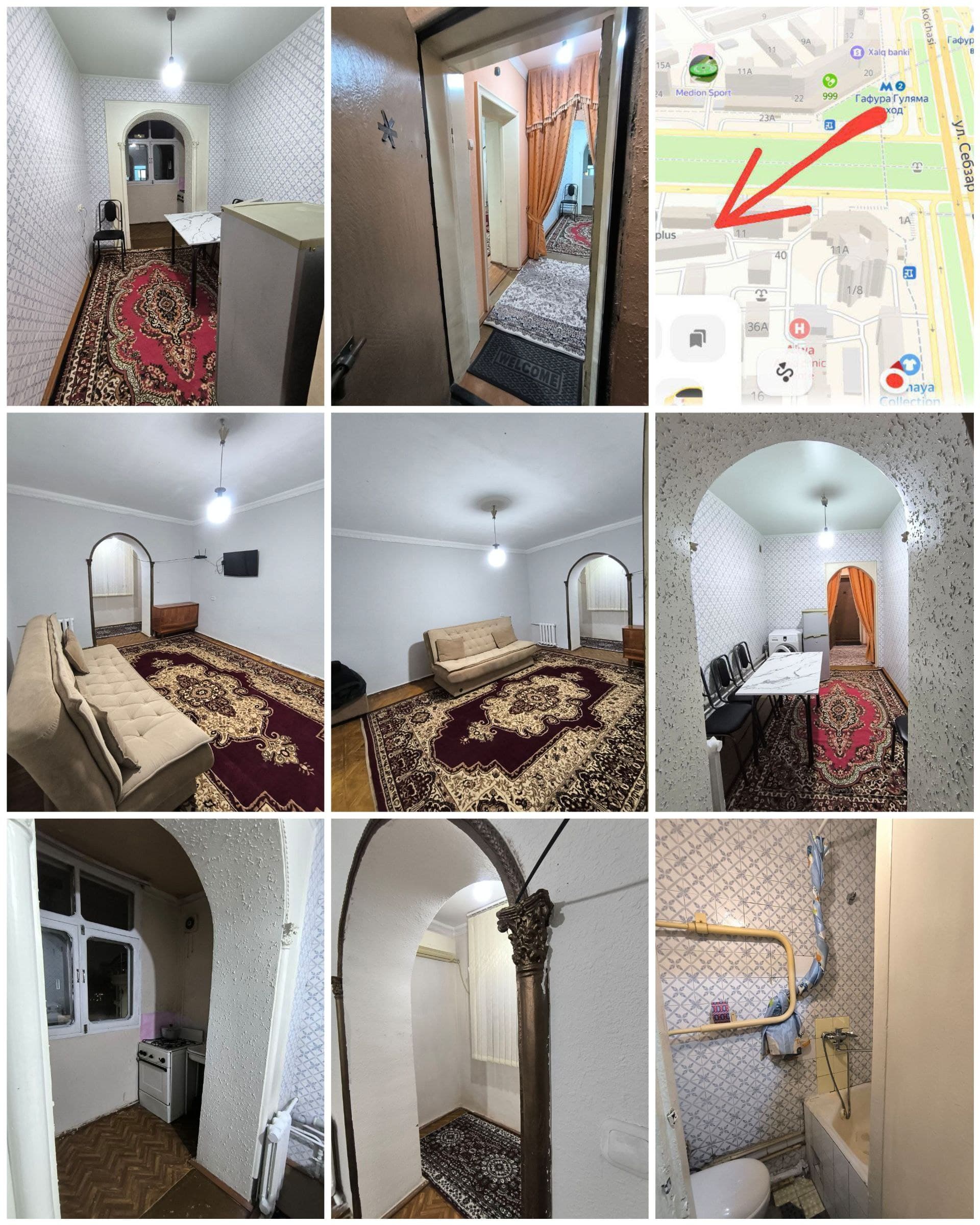 Kvartira sotiladi 34 m²