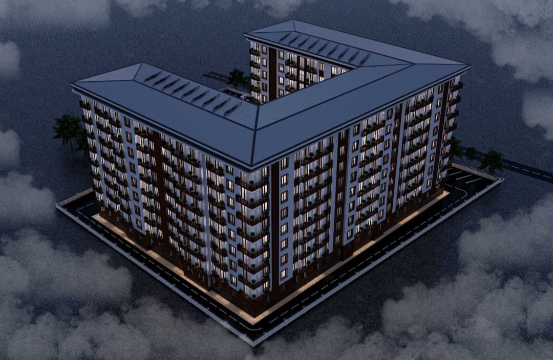 RC "Yorqin Makon" 1-room apartment 51.1 m2. Tashkent, region YANGIYUL