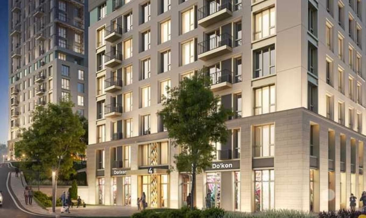 3-этаж / 1-комнатная квартира в ЖК Harizma Golden House (Mahtumquli)