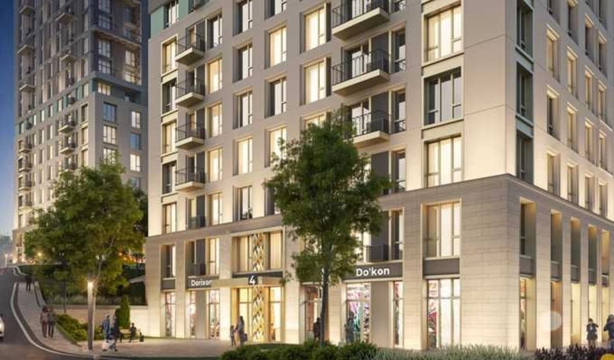 3-этаж / 1-комнатная квартира в ЖК Harizma Golden House (Mahtumquli)