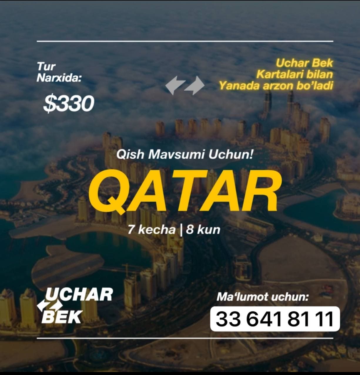 Ucharbekdan kutilmagan taklif🇶🇦 Qatar 2+2 aksiyasi