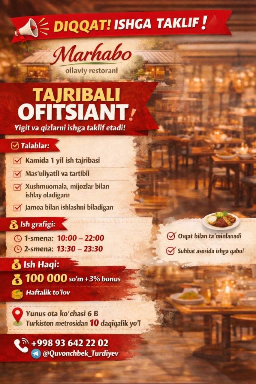 Offitsant kerak