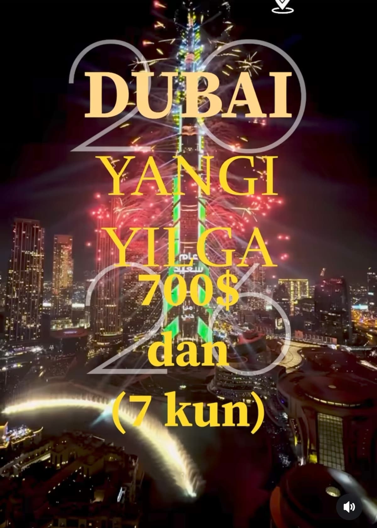 Yangi yıl Dubaida 700$