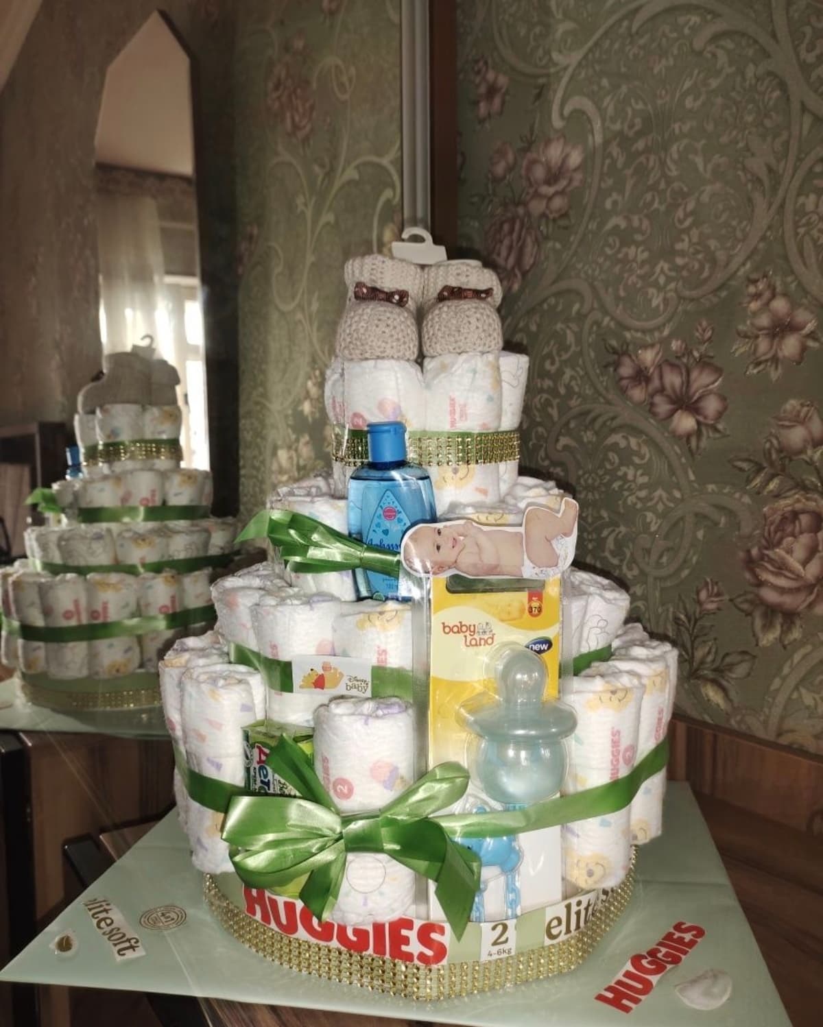 diaper cake gift beshik wedding pampers cake pampers tort