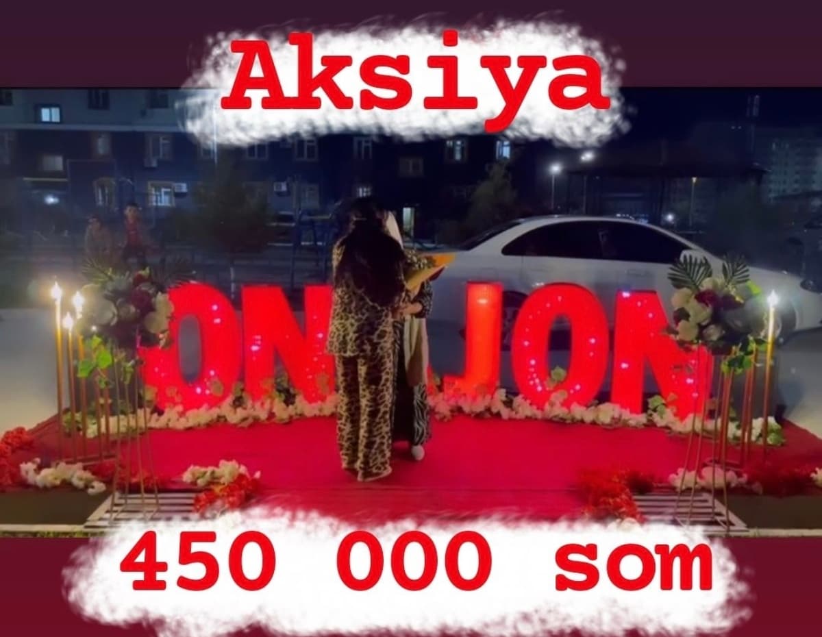 Aksiya 450 000 som. Onajon Otajon ofarmlena Онажон Отажон