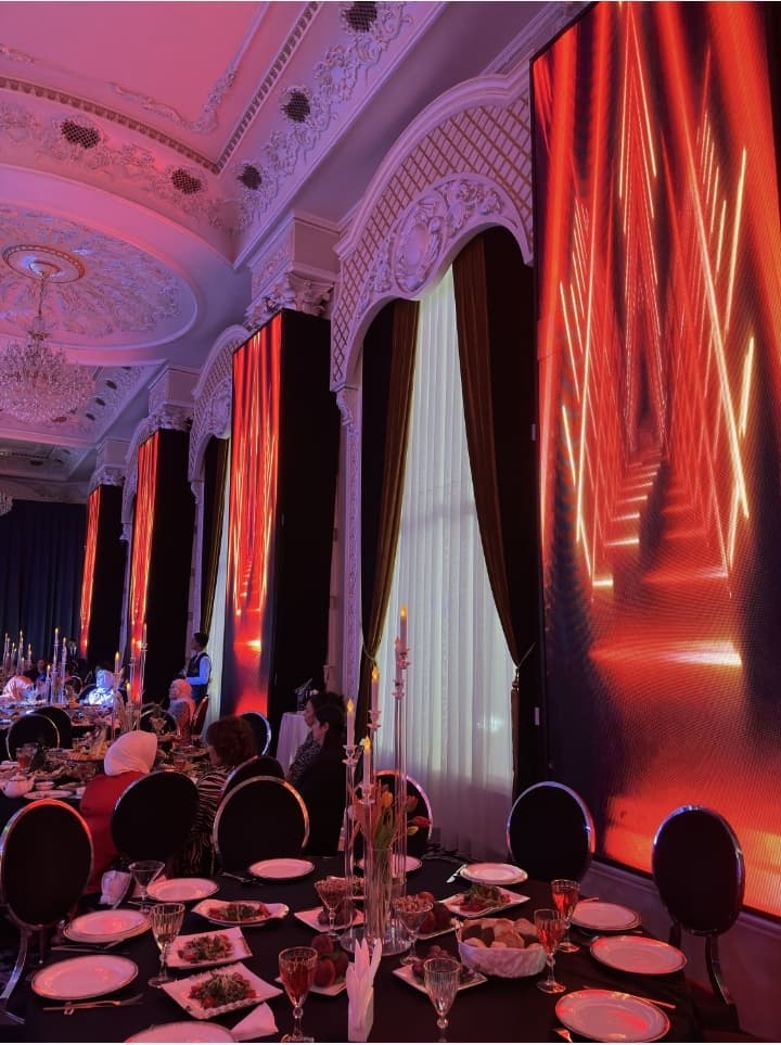 Rental of LED screen, podium, truss, lighting equipment