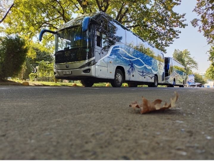 Travel throughout Uzbekistan We have only the most modern bus vans