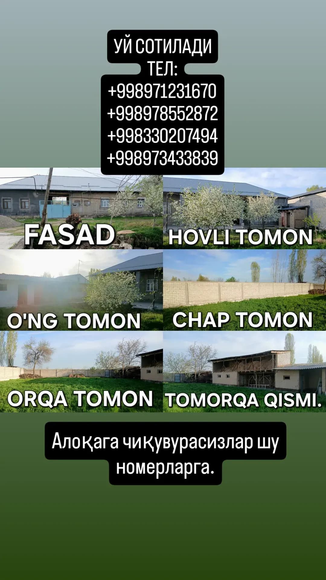 uy sotiladi
