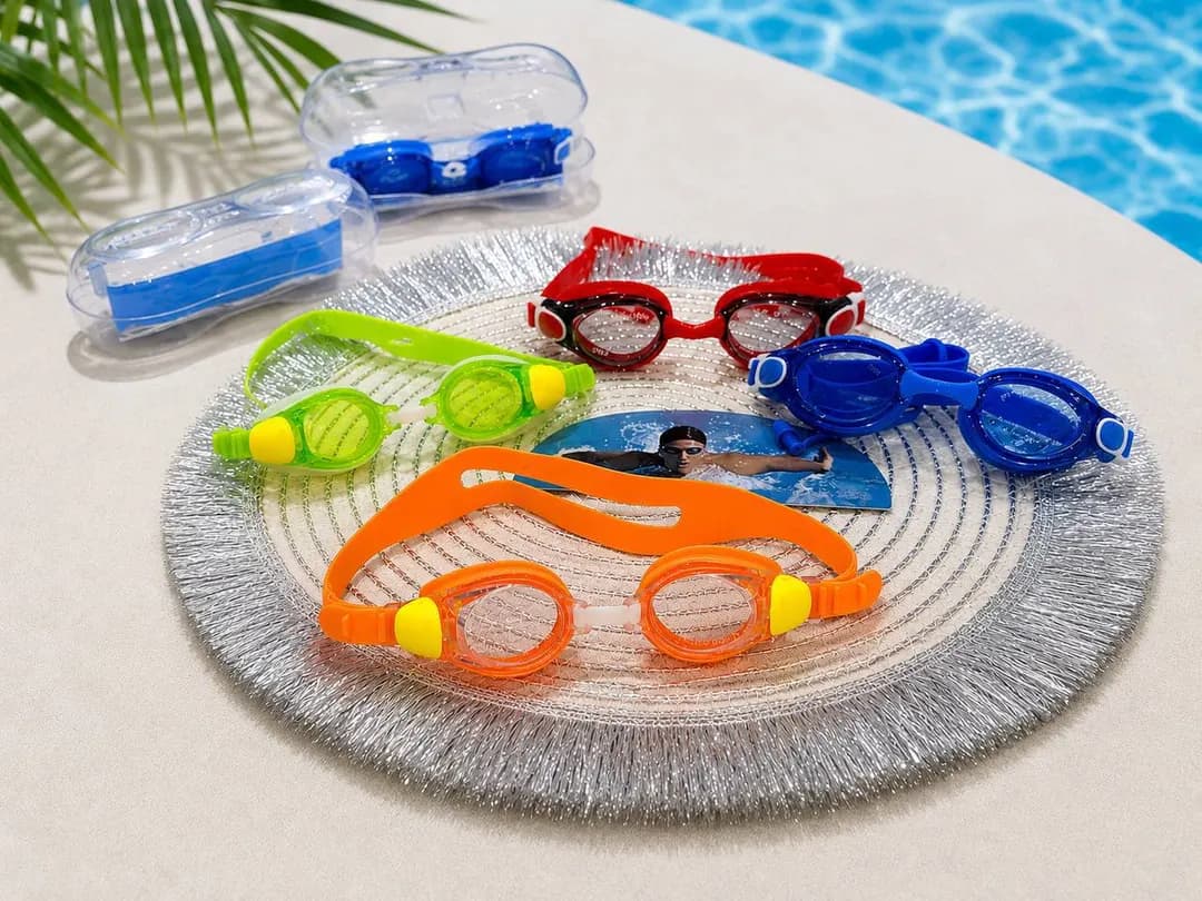 Children's swimming goggles are sold