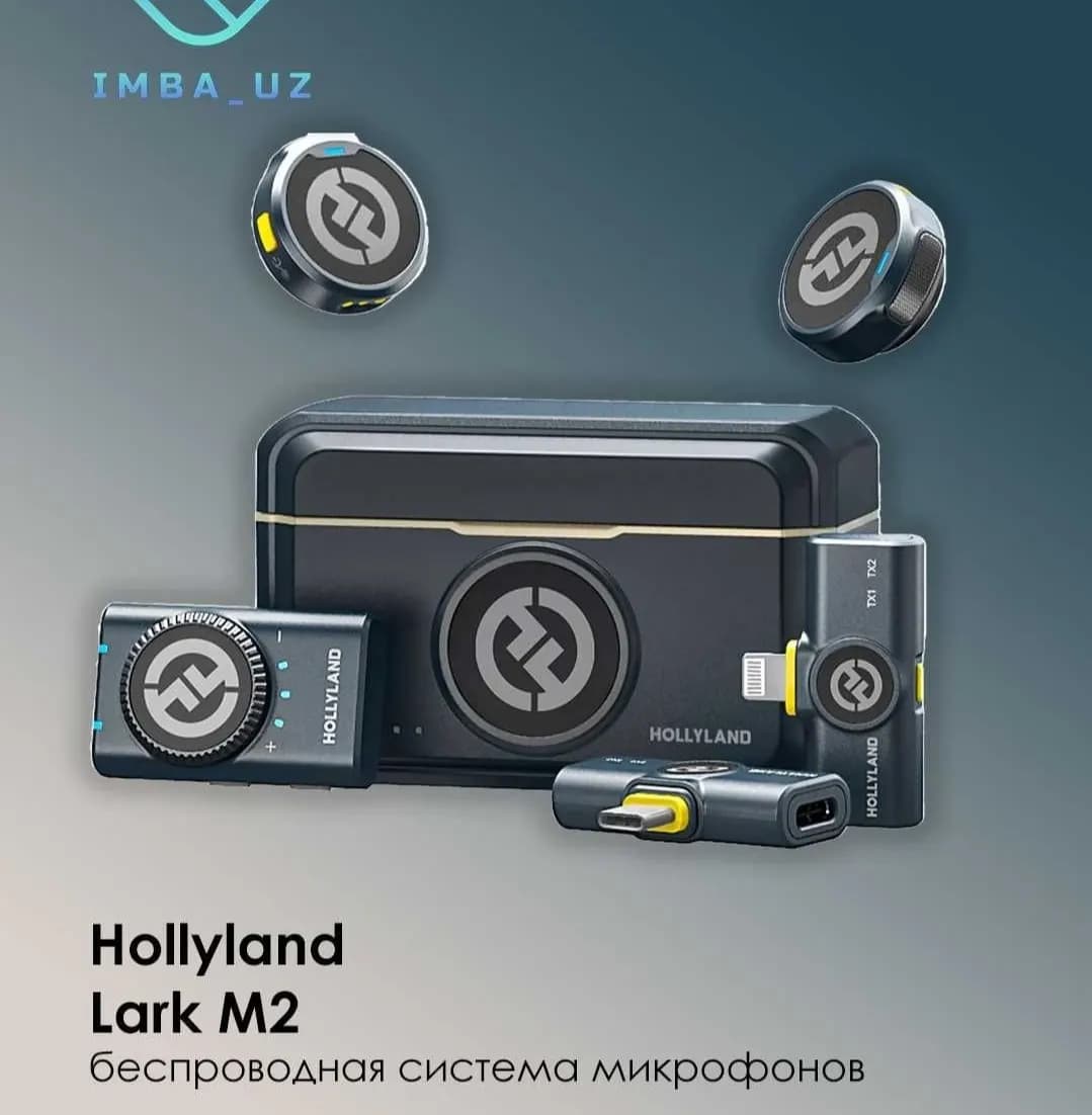 Беспроводной петличный микрофон Hollyland Lark M2, M2S