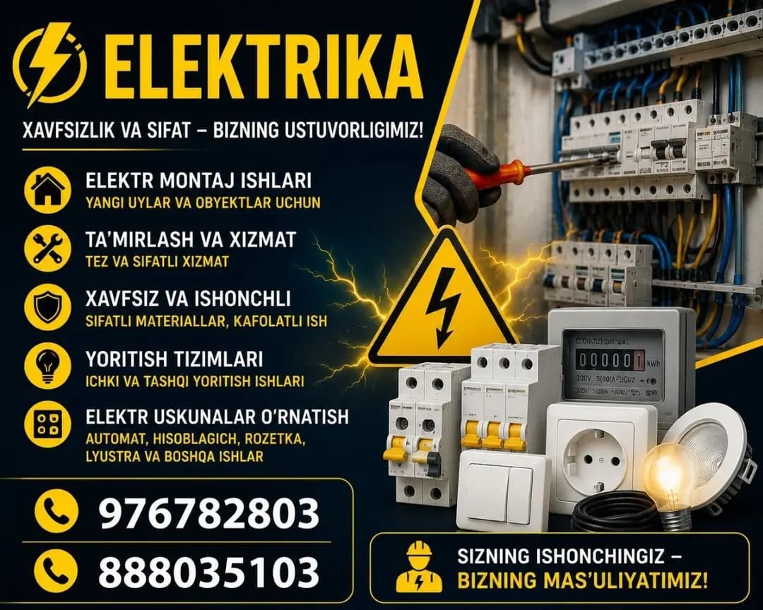 Elektirik xizmati Toshkent shahar