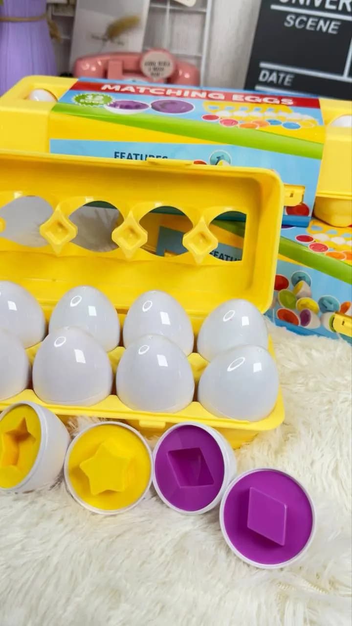 Colored Shaped Egg Game