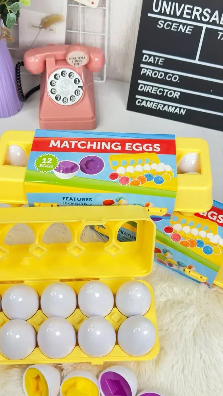 Colored Shaped Egg Game