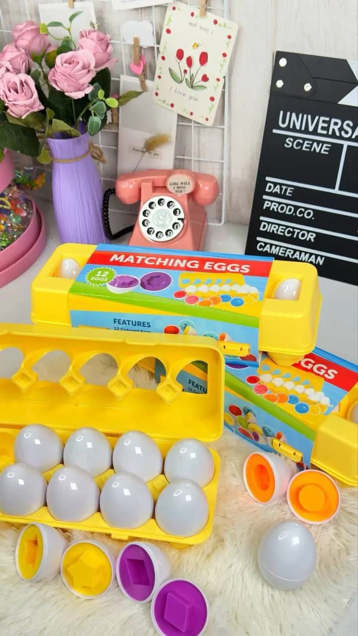 Colored Shaped Egg Game
