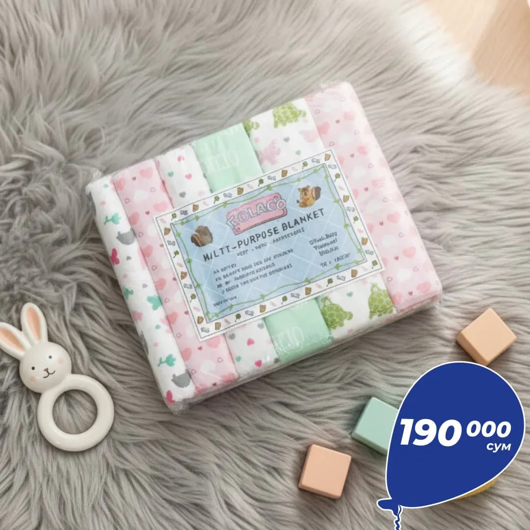 Наборы фланелевого пелона для младенцев (6 штук) 👶💛