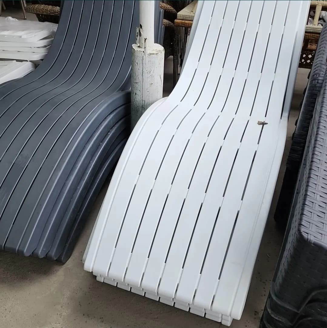 Sun loungers lizhak turkia color white del pool produced by turkia