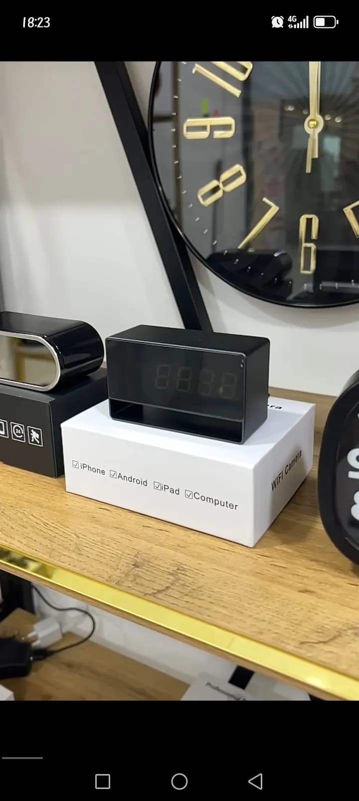 mini camera tracking on mini clock
