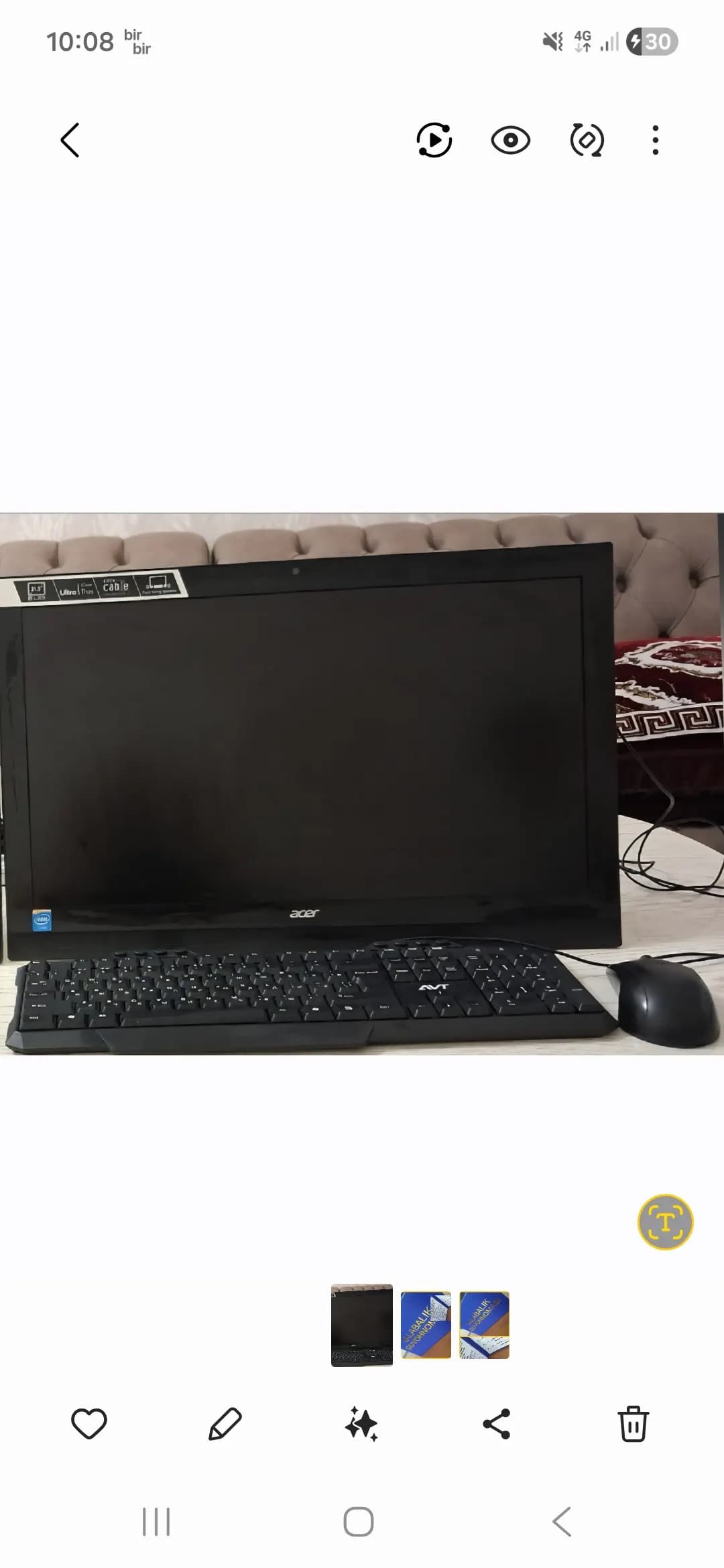 Acer Monoblok Kompyuter Sotiladi