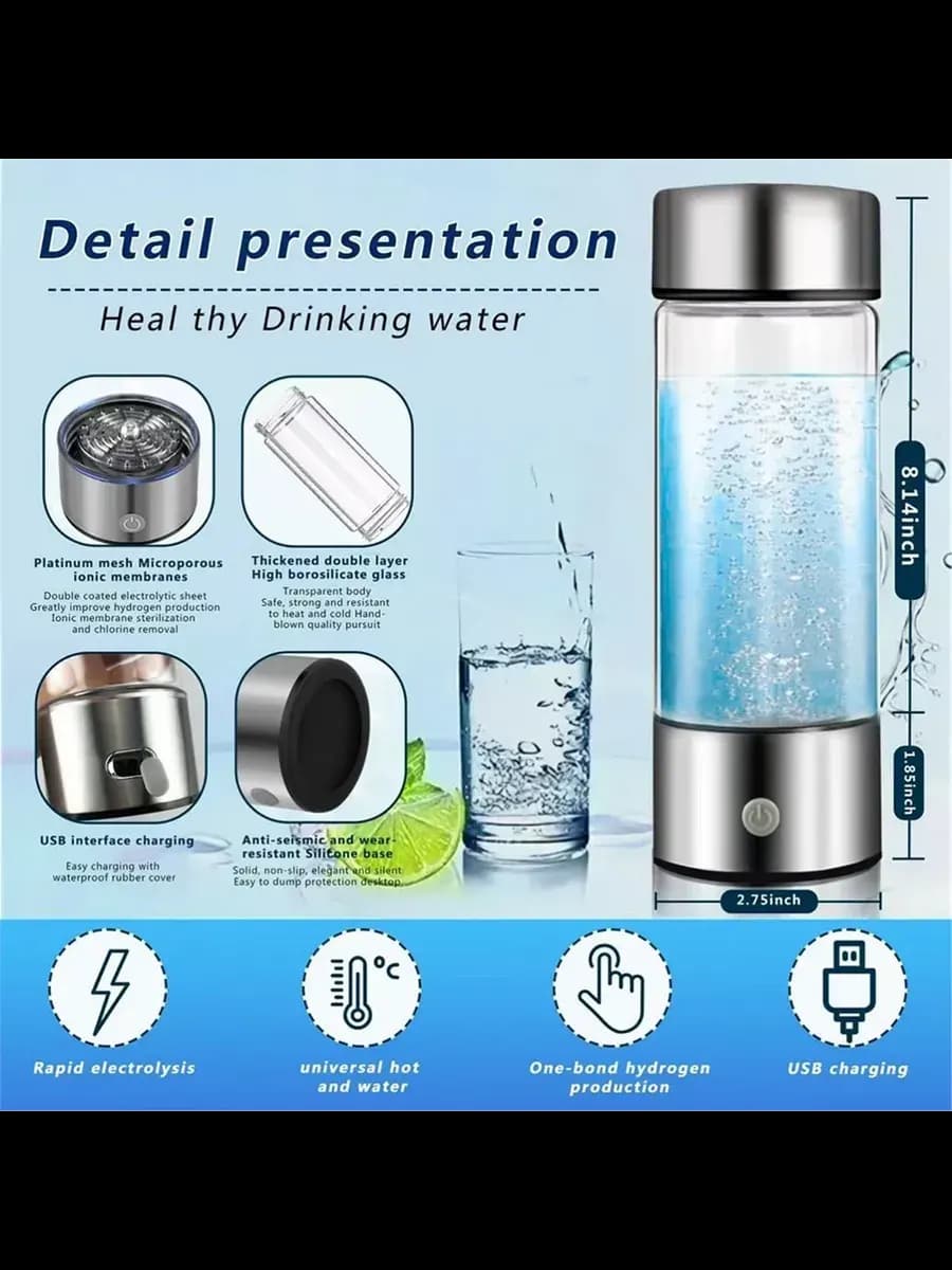 Hydrogen Water Generator Cup Hydrogen Generator 1200PPB