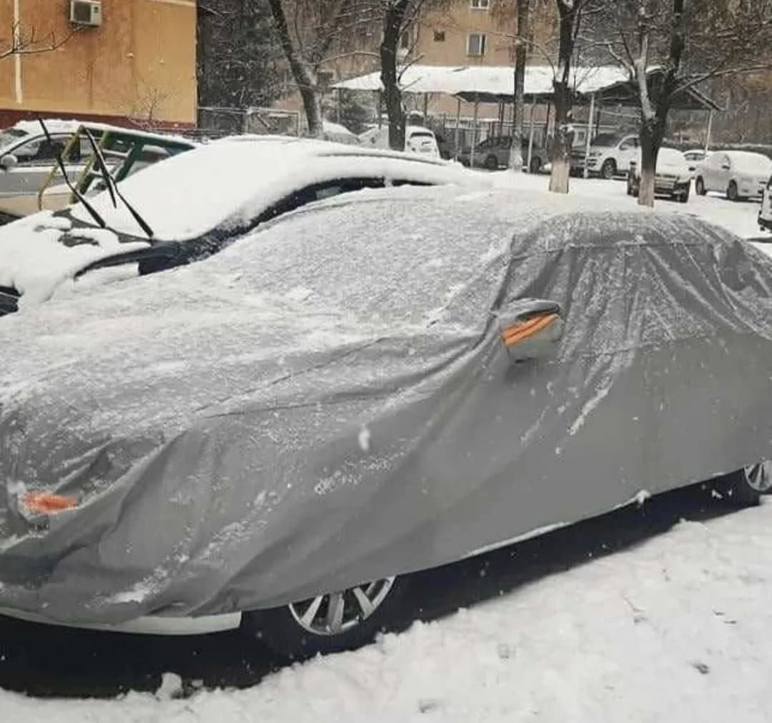 A protective cover for the car body is sold