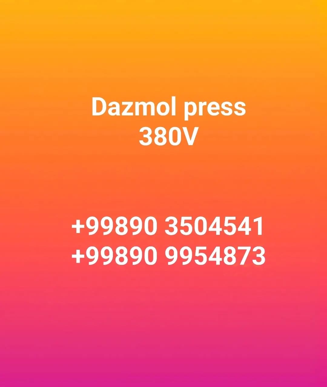 Ironing press for 380V