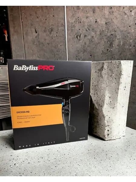 Professional Hair Dryer Babyliss Pro Excess- HQ BAB6990 IE 2600 WNumber of Modes 6 ( 3 Temperature / 2 Speed )Manufacturer Italy