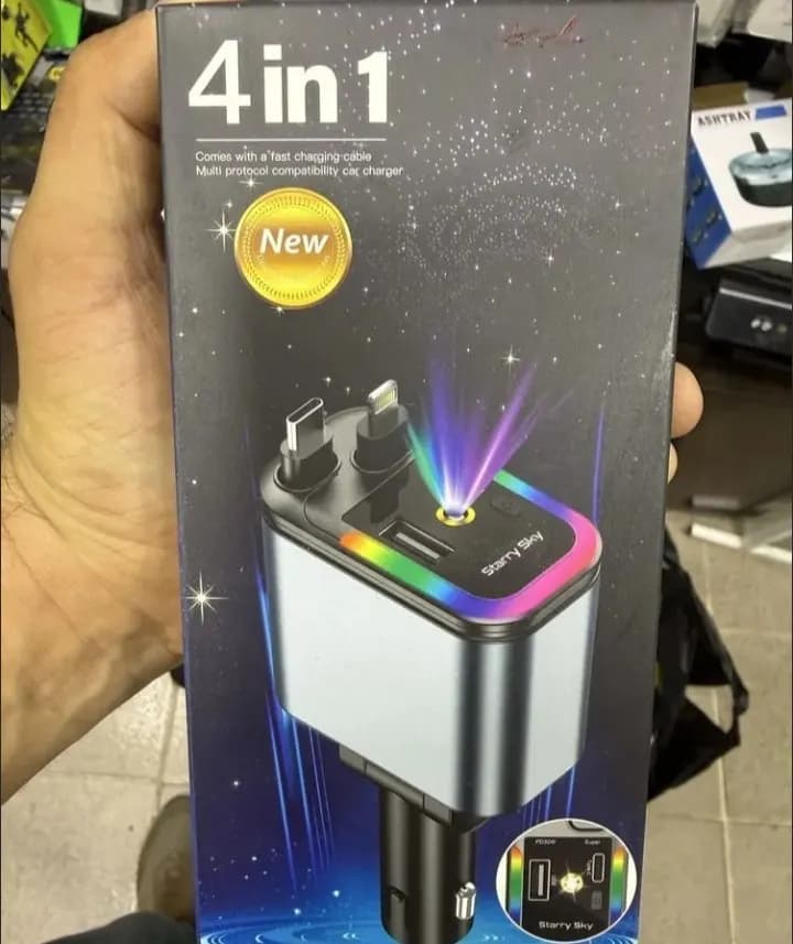 4-in-1 Car Charger, PD 30W