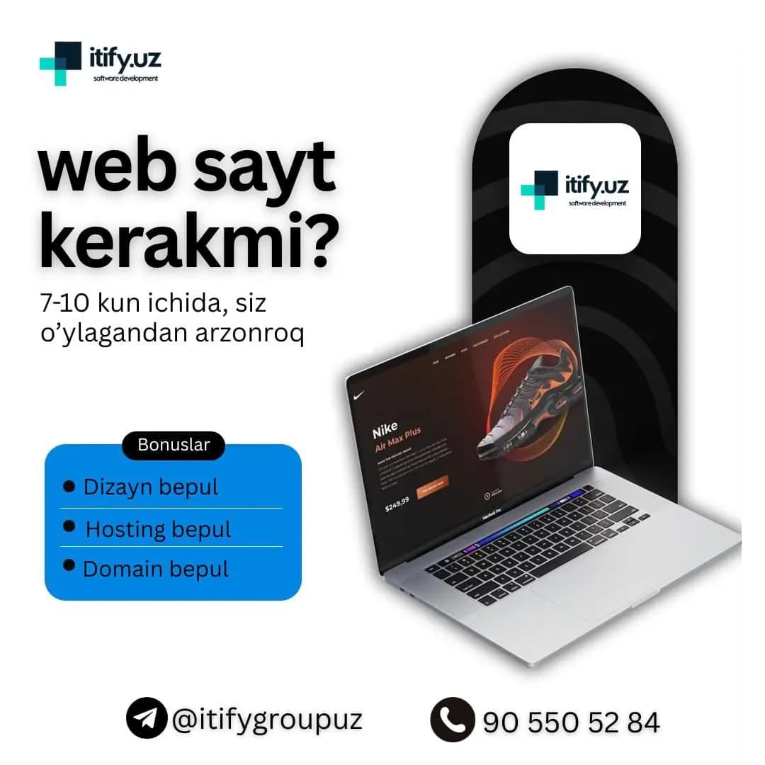 web sayt kerakmi?