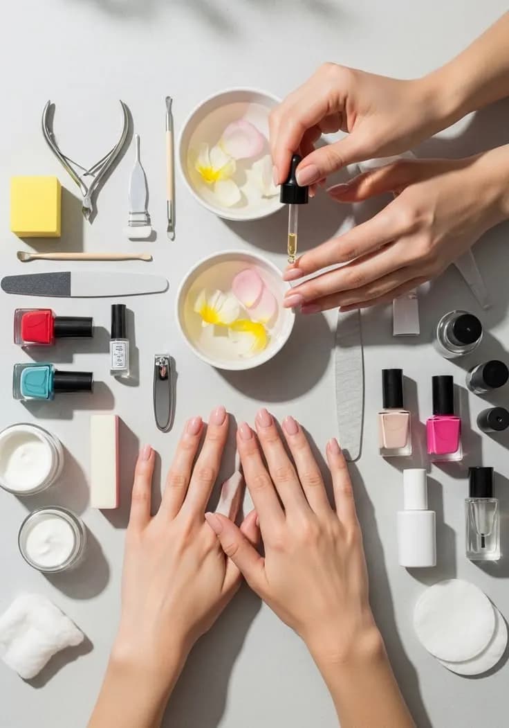 Manicure and pedicure service