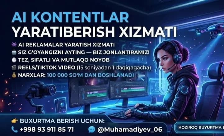 AI content video creation service