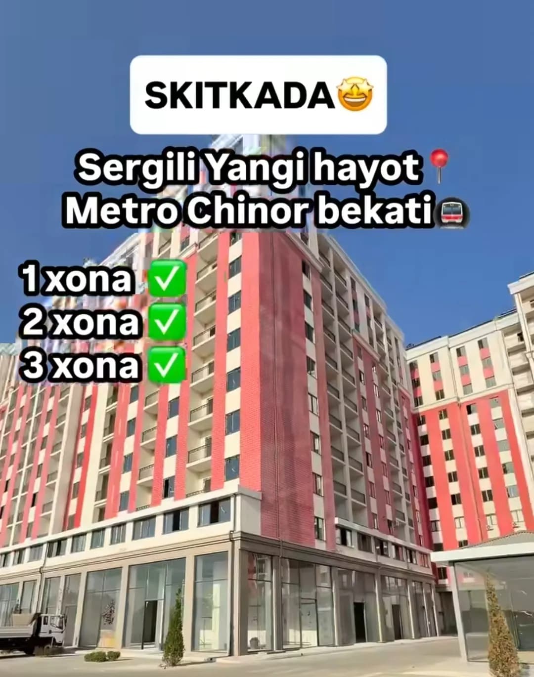 Yangi hayot📍Chinor metroga yaqin