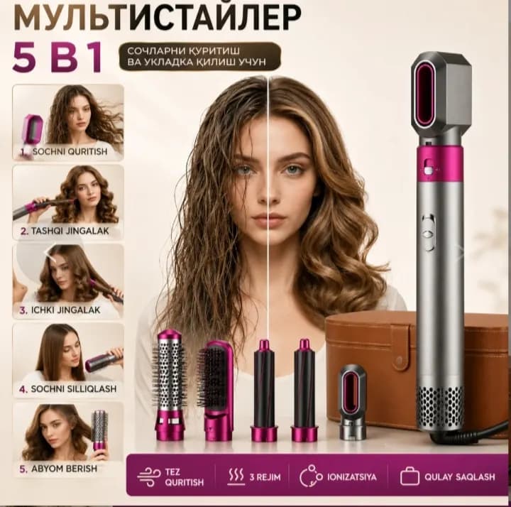 Фен Dyson 5 в 1, фен Dyson, фен Dyson для завивки и укладки волос.