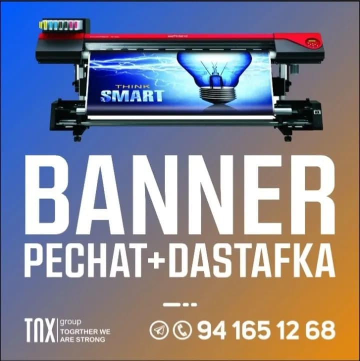 Tashqi reklama.Banner pechat