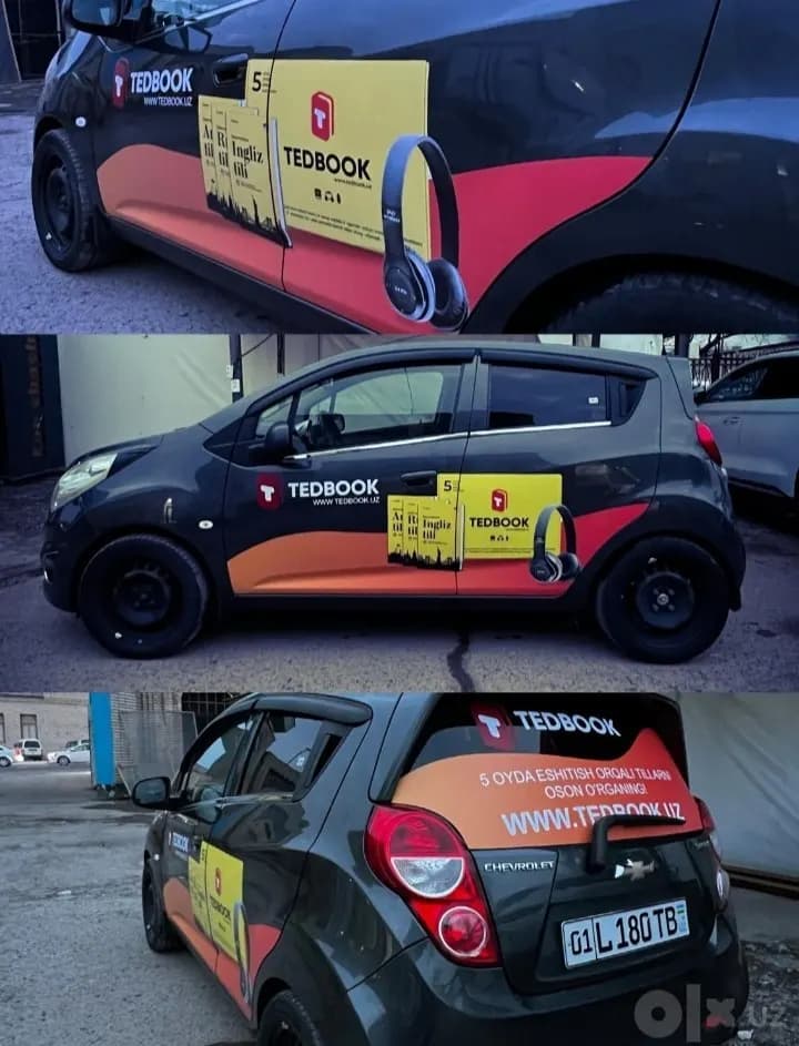 Car advertising, Car stickers